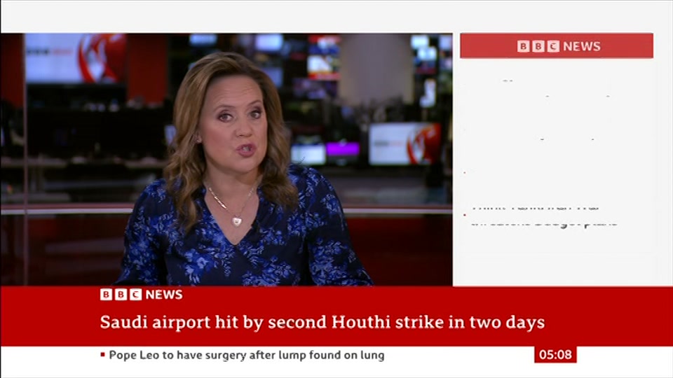 Still from BBC News at 8:00