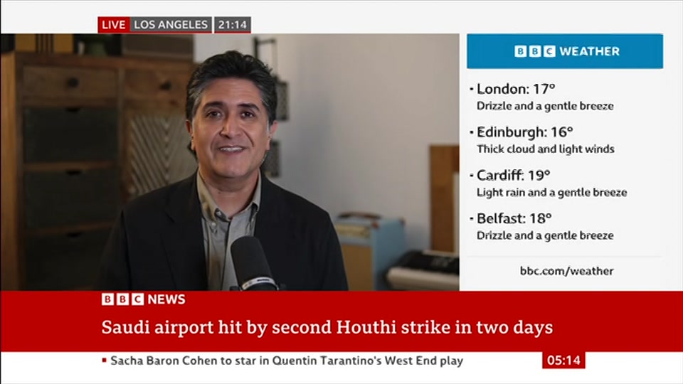 Still from BBC News at 14:00
