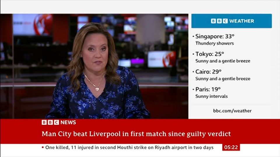 Still from BBC News at 22:00