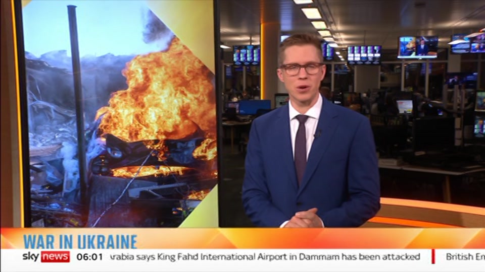 Still from Sky News at 1:00