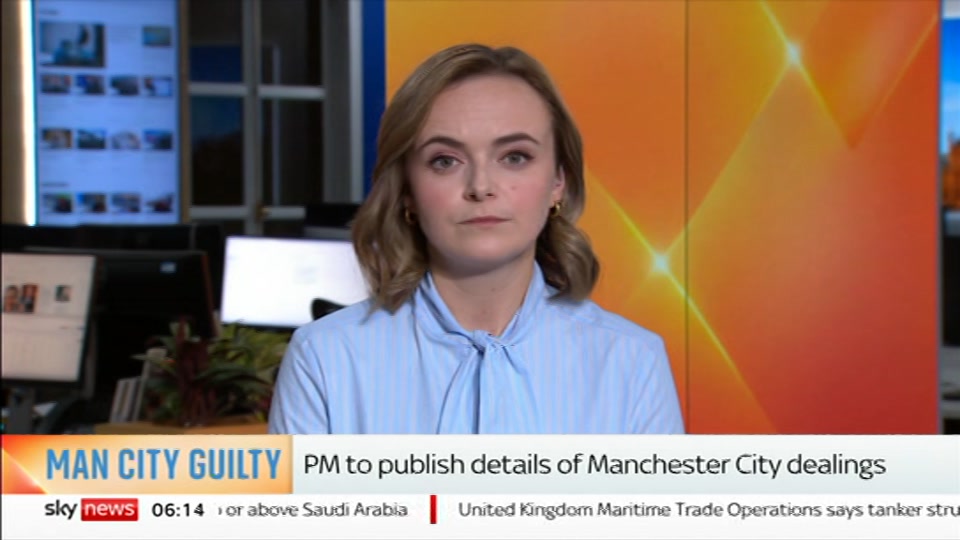 Still from Sky News at 14:00