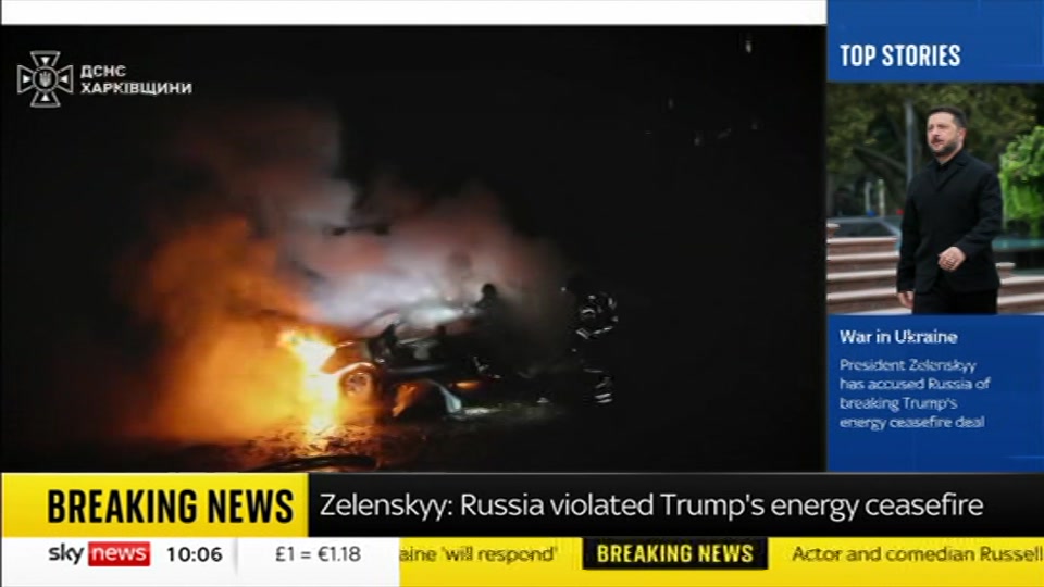 Broadcast still at 6m 30s. Sky News, Sky News Today with Gareth Barlow, 12 October 2026.