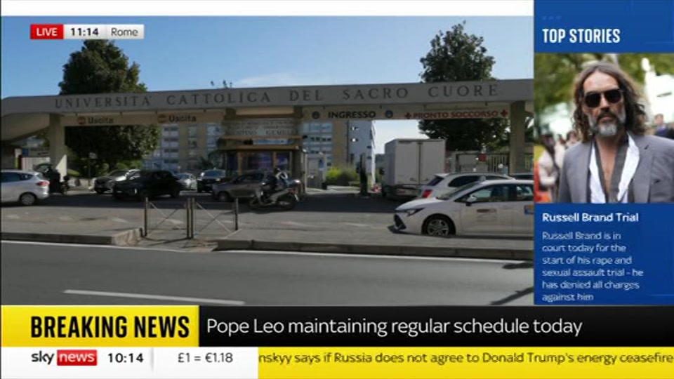 Broadcast still at 14m 30s. Sky News, Sky News Today with Gareth Barlow, 12 October 2026.
