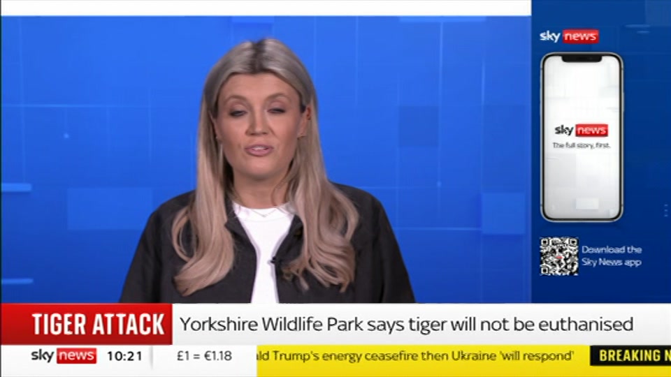 Broadcast still at 21m. Sky News, Sky News Today with Gareth Barlow, 12 October 2026.