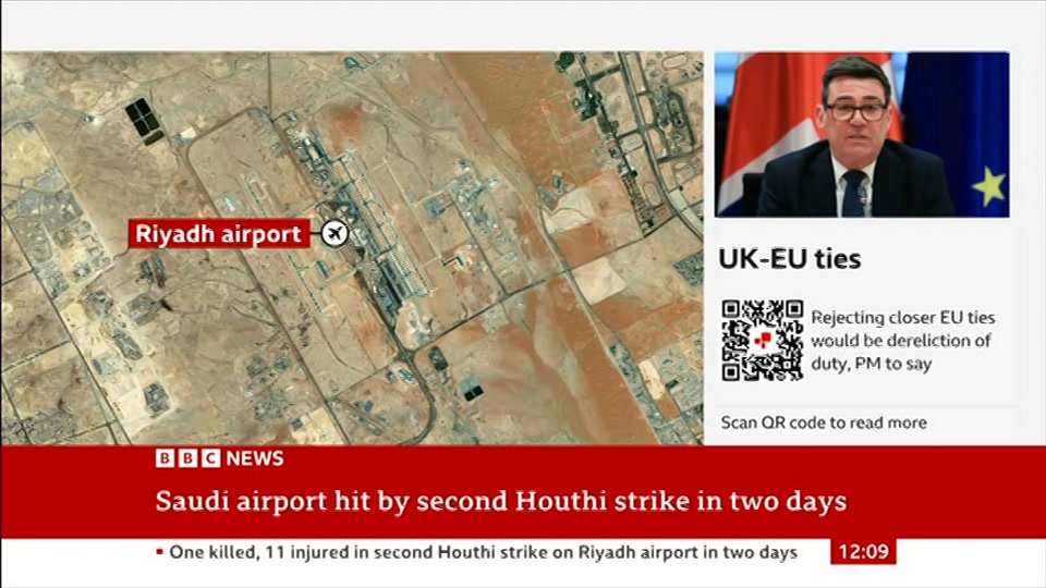 Still from BBC News at 9:30