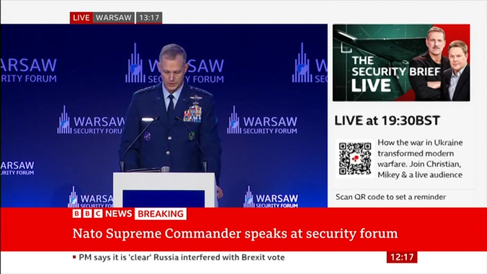 Still from BBC News at 17:00