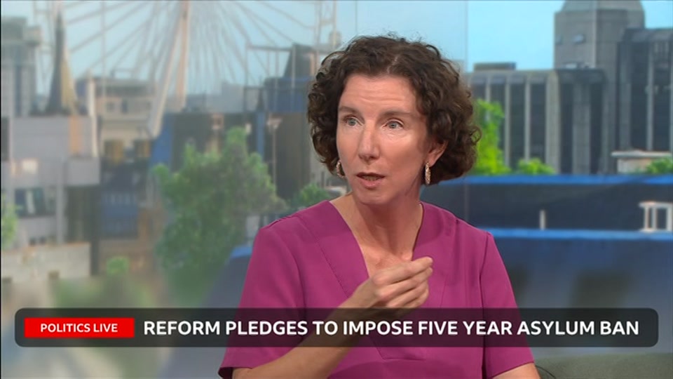 Broadcast still at 9m 30s. BBC Two, Politics Live, 12 October 2026.