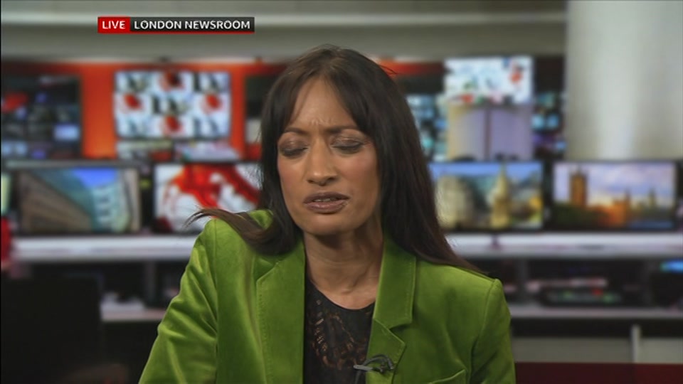 Broadcast still at 14m. BBC One, BBC News at One including..., 12 October 2026.