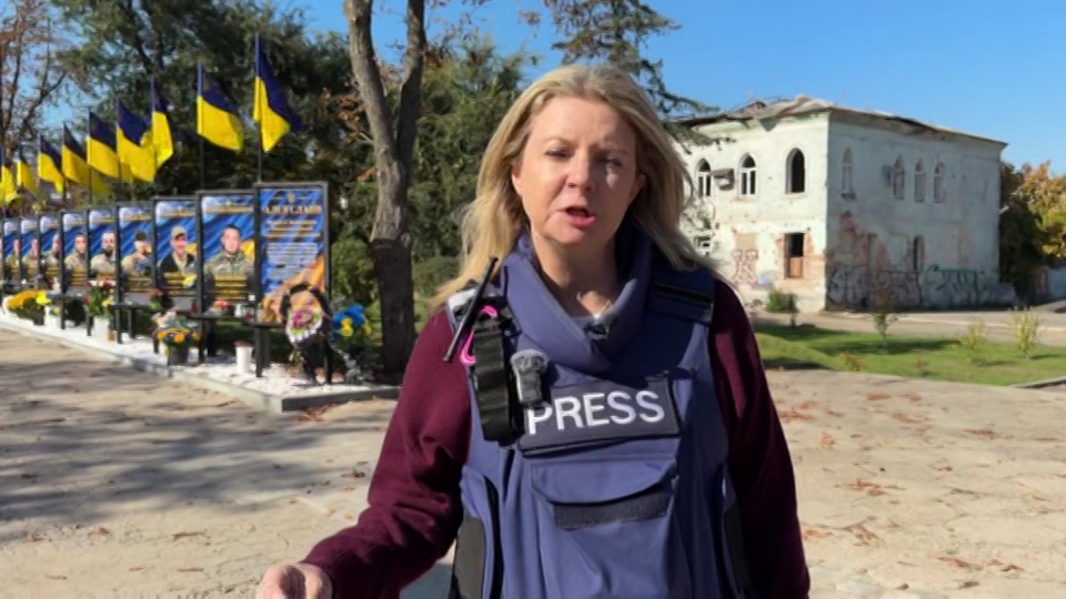 Broadcast still at 10m. ITV, ITV Lunchtime News, 12 October 2026.