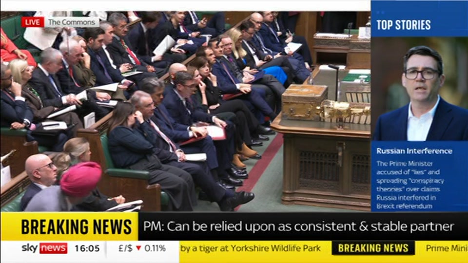 Still from Sky News at 5:00