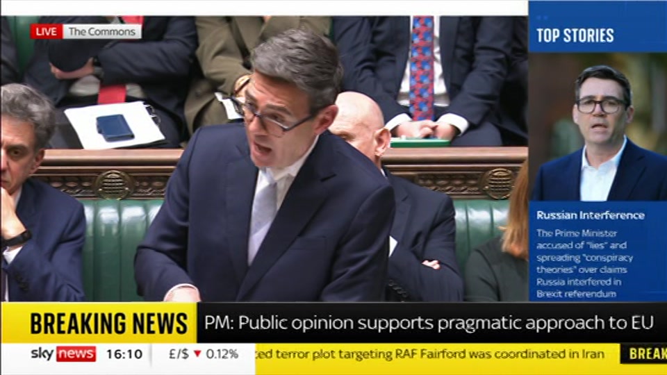 Broadcast still at 10m. Sky News, Sky News Today with Jayne Secker, 12 October 2026.