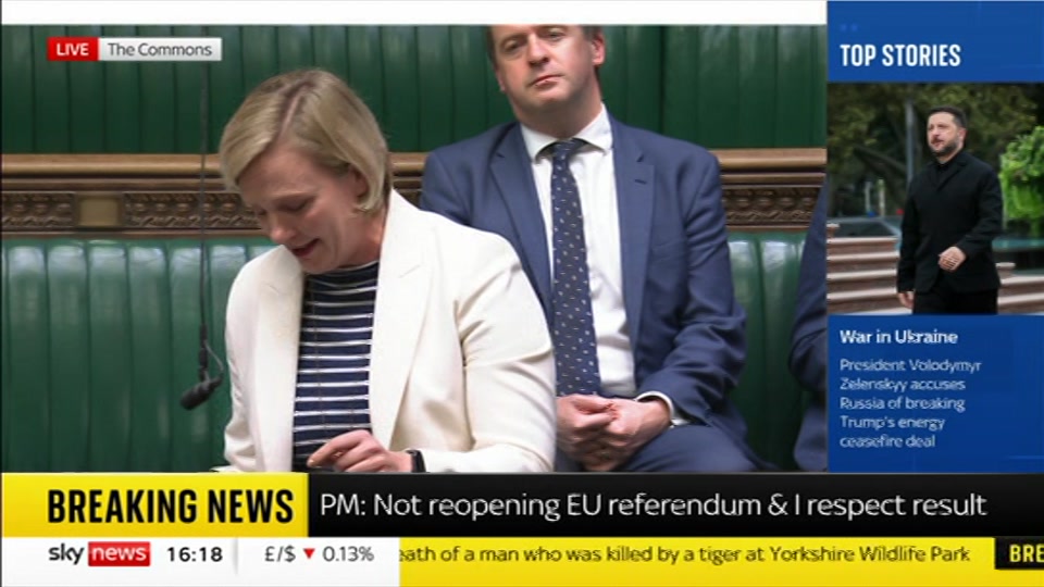 Broadcast still at 18m 30s. Sky News, Sky News Today with Jayne Secker, 12 October 2026.