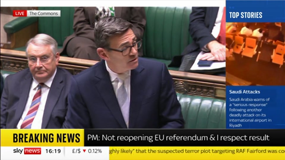 Broadcast still at 19m. Sky News, Sky News Today with Jayne Secker, 12 October 2026.