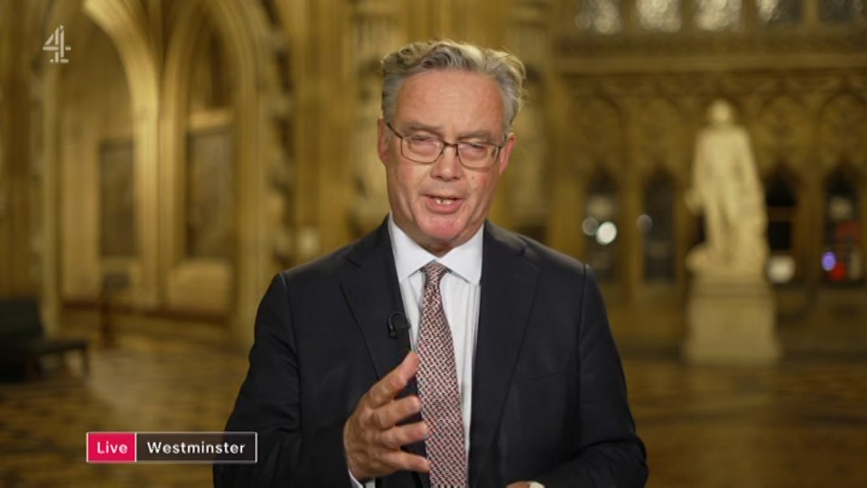 Broadcast still at 21m. Channel 4, Channel 4 News, 12 October 2026.
