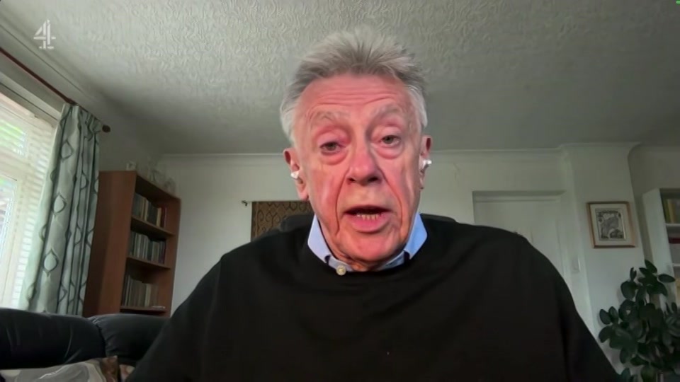Broadcast still at 34m 30s. Channel 4, Channel 4 News, 12 October 2026.