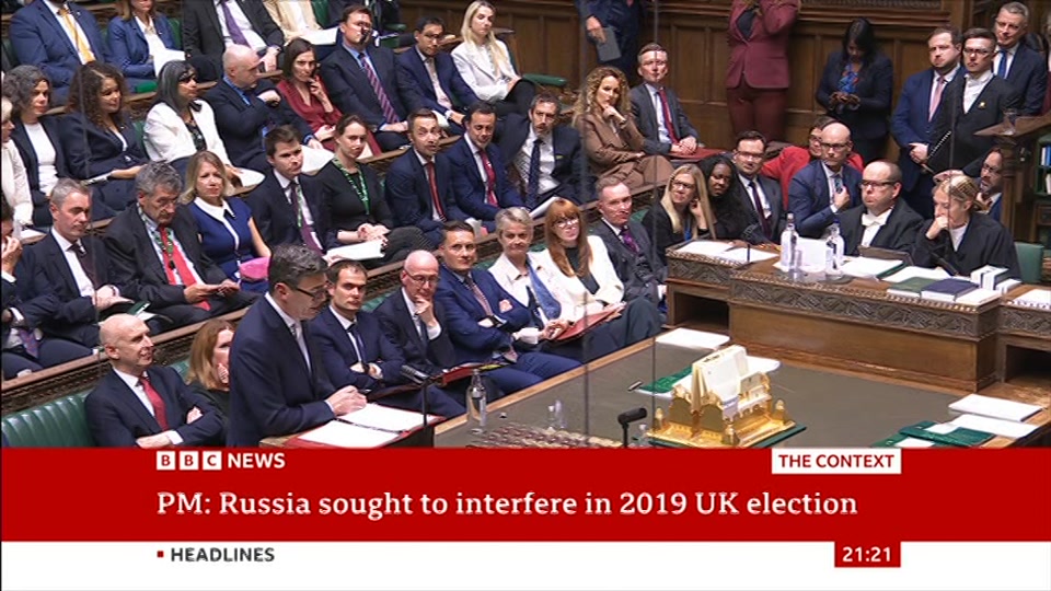 Still from BBC News at 21:30