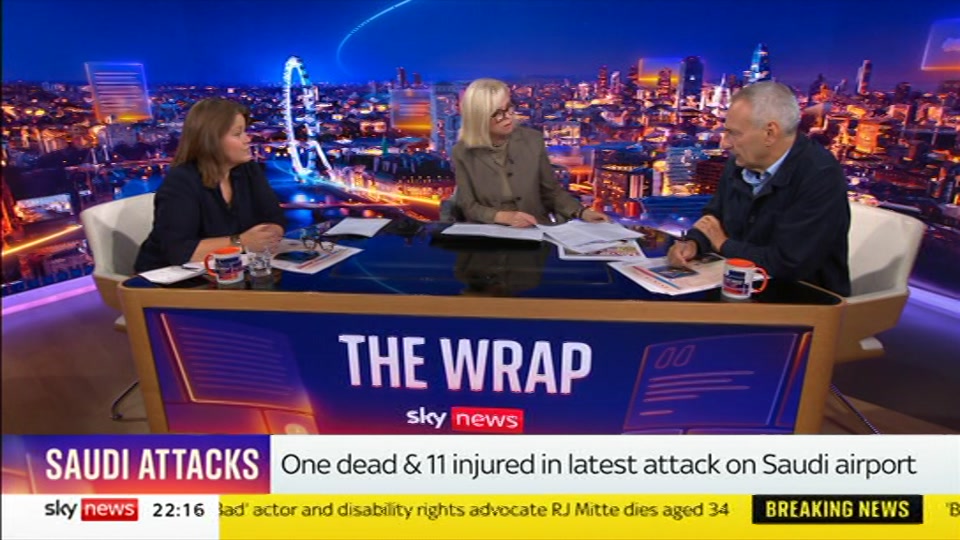 Still from Sky News at 16:30