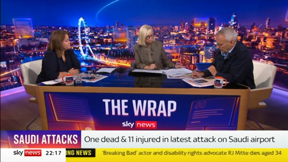 Still from Sky News at 17:00