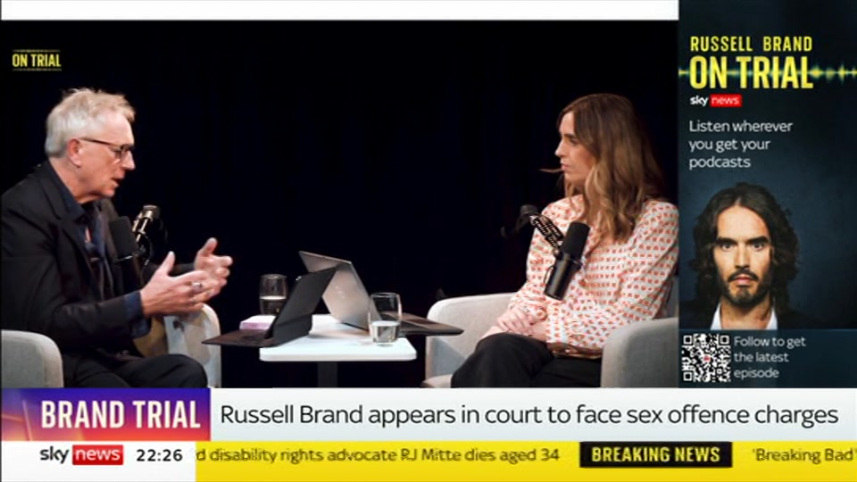 Broadcast still at 26m. Sky News, The Wrap With Anna Botting, 12 October 2026.