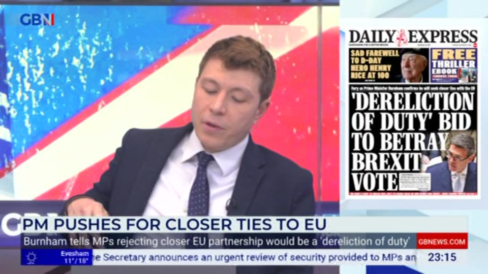 Broadcast still at 15m 30s. GB News, New: Patrick Christys Tonight Late..., 12 October 2026.