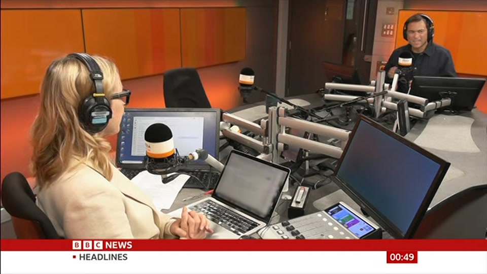Still from BBC News at 19:30