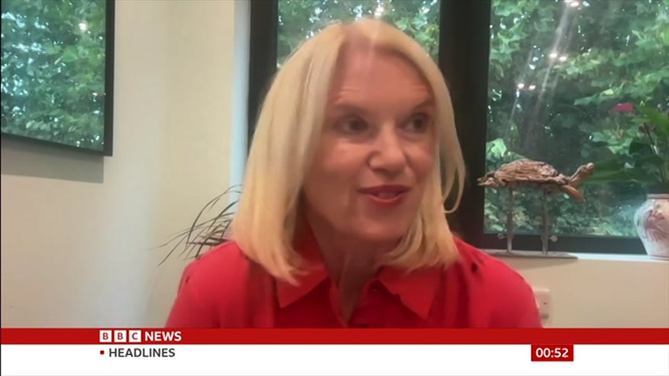 Broadcast still at 22m. BBC News, Newscast, 12 October 2026.