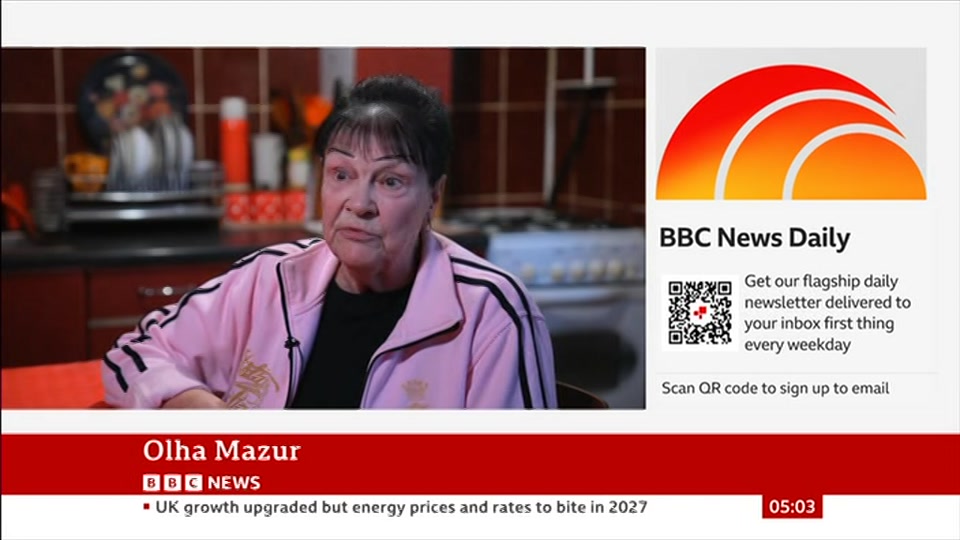 Still from BBC News at 3:00