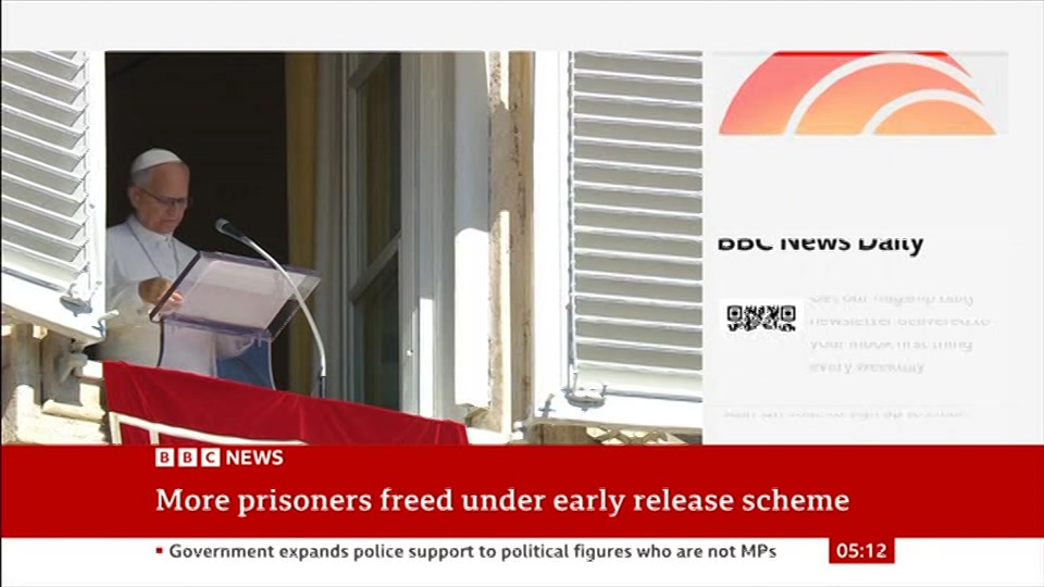 Still from BBC News at 12:00