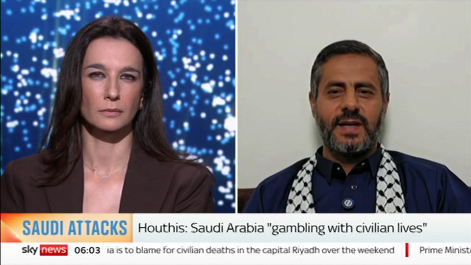 Broadcast still at 3m. Sky News, Mornings, 13 October 2026.