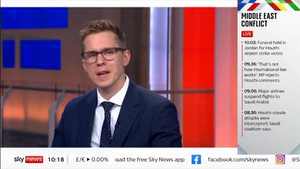 Still from Sky News at 18:30