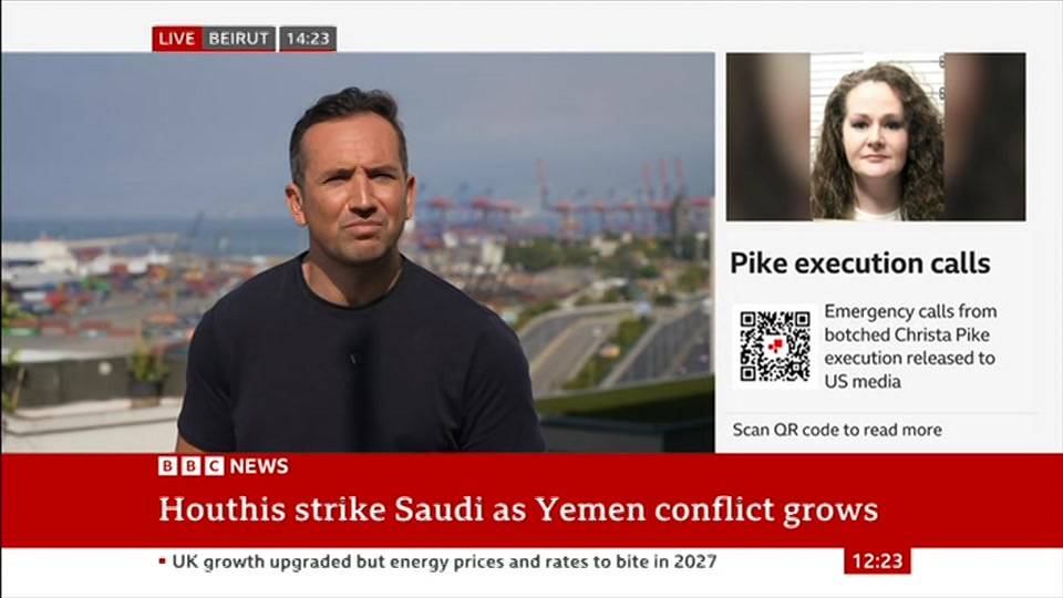 Still from BBC News at 23:00