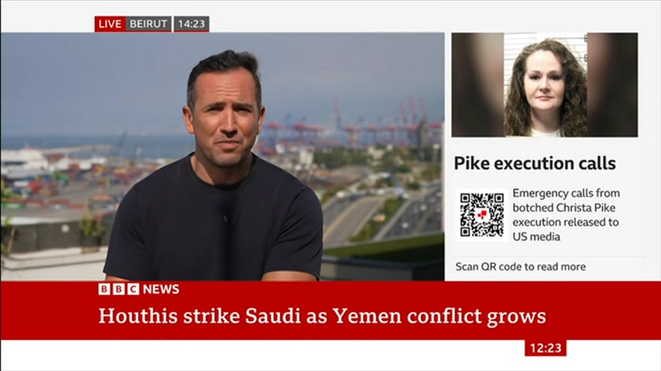 Still from BBC News at 23:30