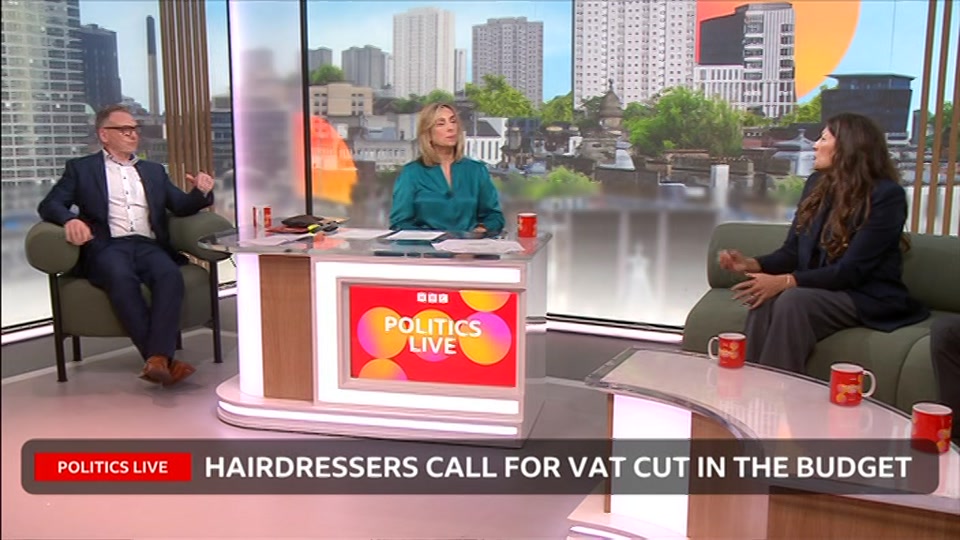 Broadcast still at 39m 30s. BBC Two, Politics Live, 13 October 2026.