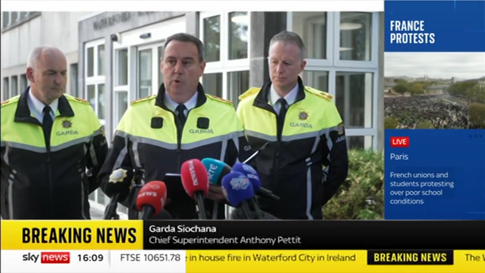Still from Sky News at 9:00
