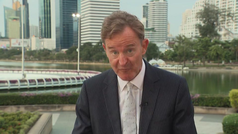 Broadcast still at 15m. ITV, ITV Evening News, 13 October 2026.