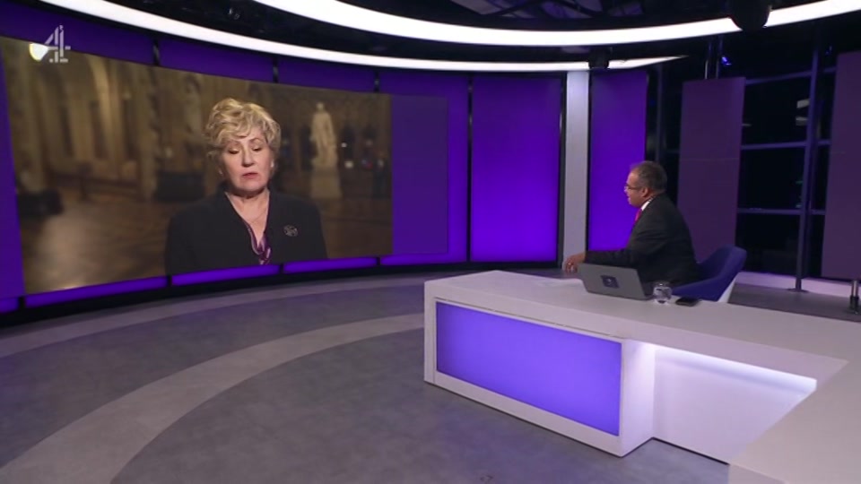Broadcast still at 8m 30s. Channel 4, Channel 4 News, 13 October 2026.