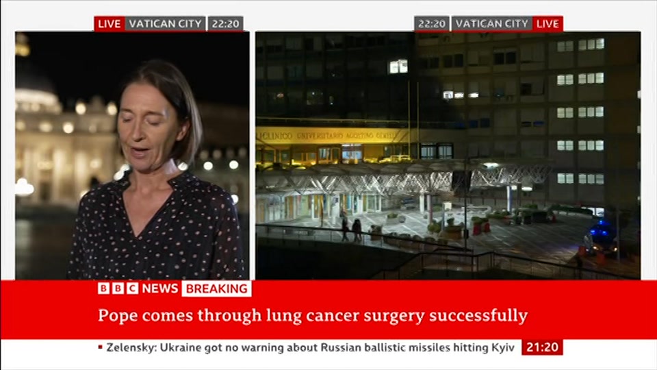 Broadcast still at 20m. BBC News, The Context, 13 October 2026.