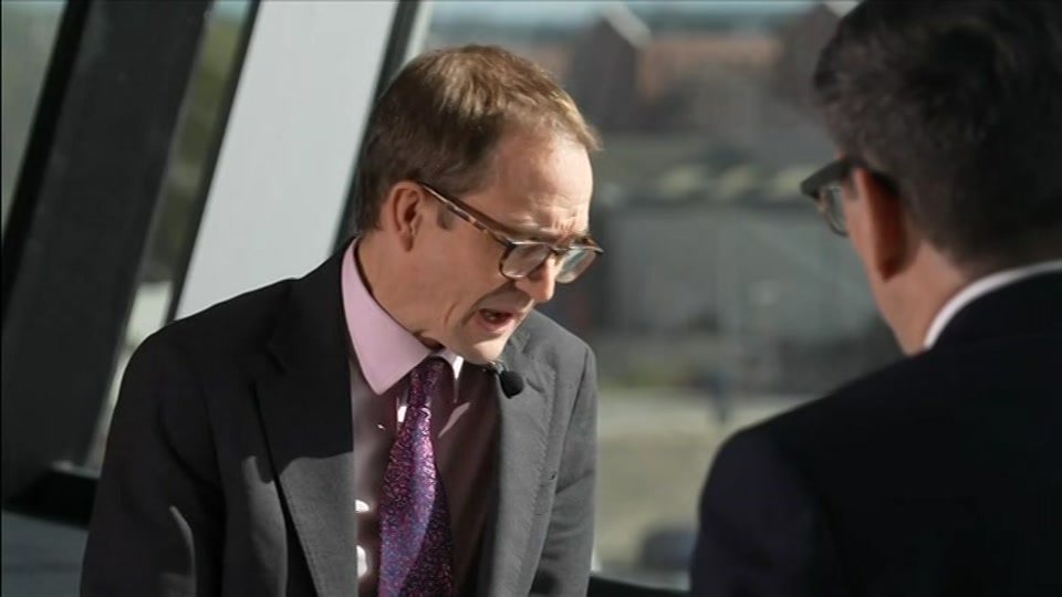 Broadcast still at 12m. BBC One, BBC News and Weather, 13 October 2026.
