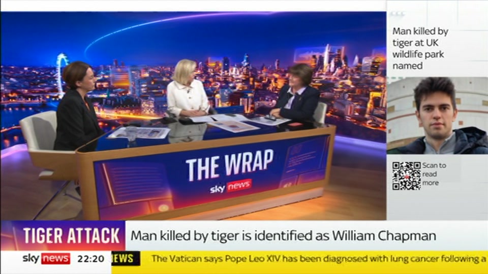 Still from Sky News at 20:30