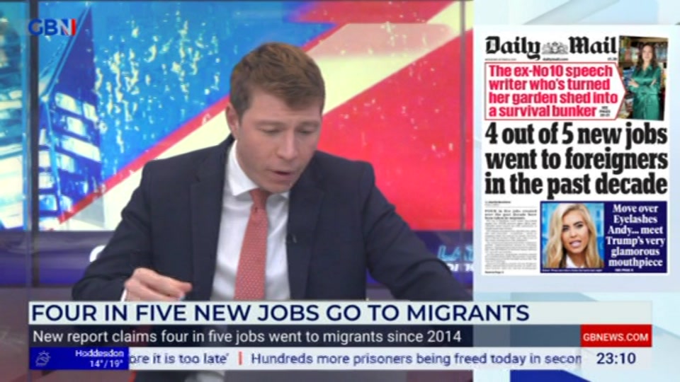 Still from GB News at 10:00