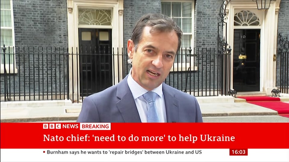 Still from BBC News at 3:00