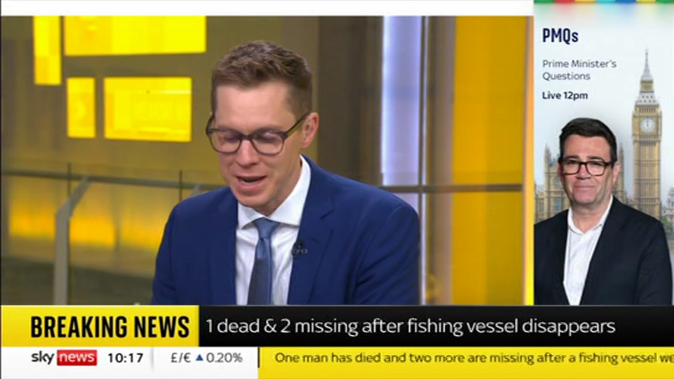 Still from Sky News at 17:30