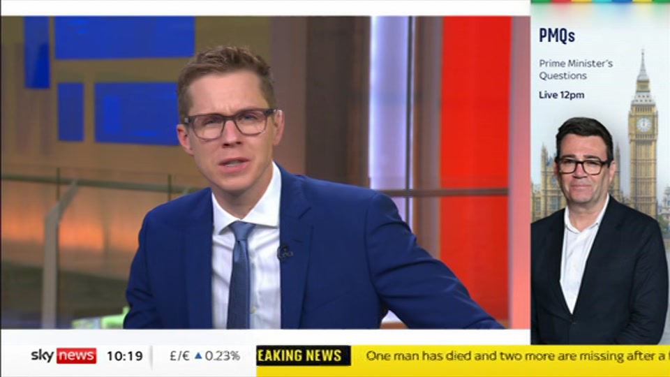 Still from Sky News at 19:00