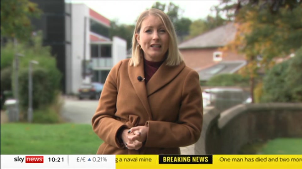 Broadcast still at 21m. Sky News, Sky News Today with Gareth Barlow, 14 October 2026.