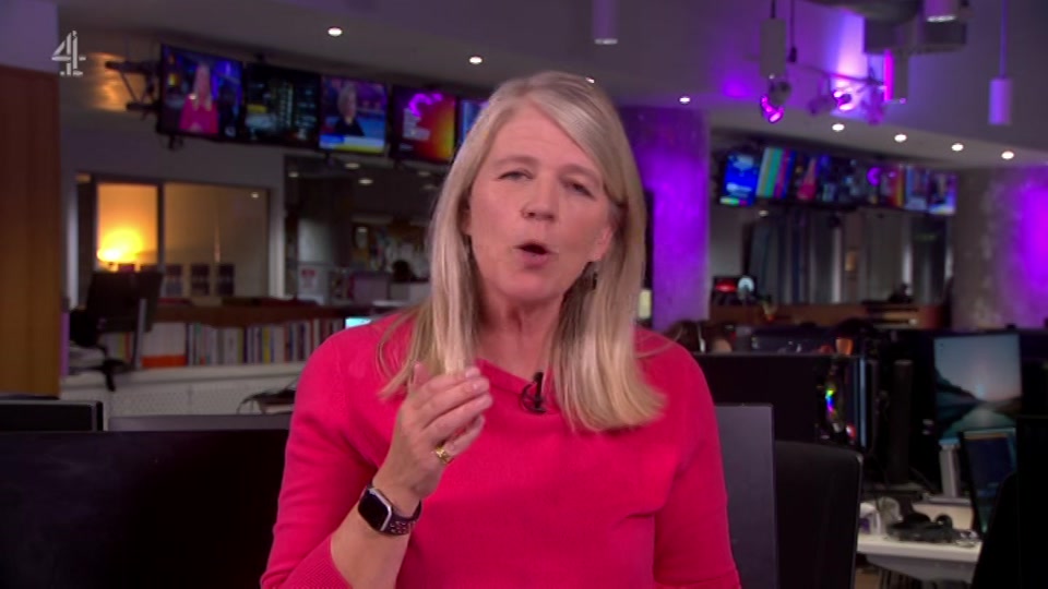 Broadcast still at 38m 30s. Channel 4, Channel 4 News, 14 October 2026.