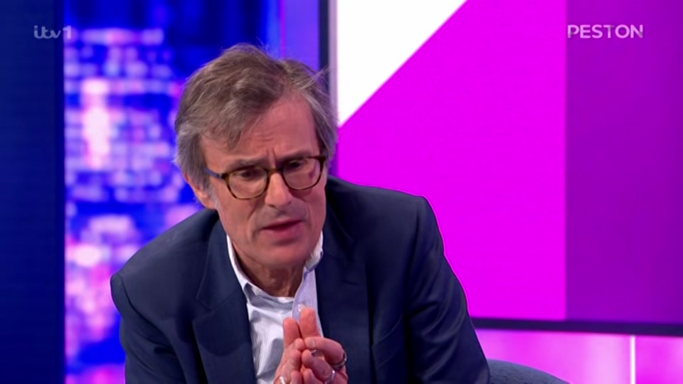 Broadcast still at 34m. ITV, New: Peston, 14 October 2026.