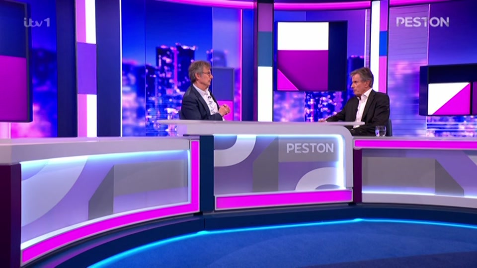 Broadcast still at 37m. ITV, New: Peston, 14 October 2026.