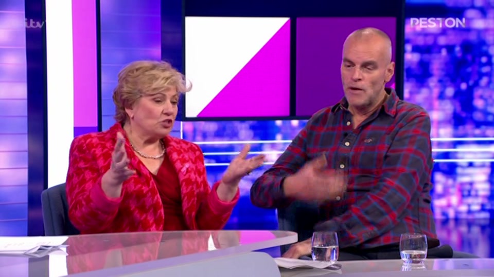 Broadcast still at 42m. ITV, New: Peston, 14 October 2026.