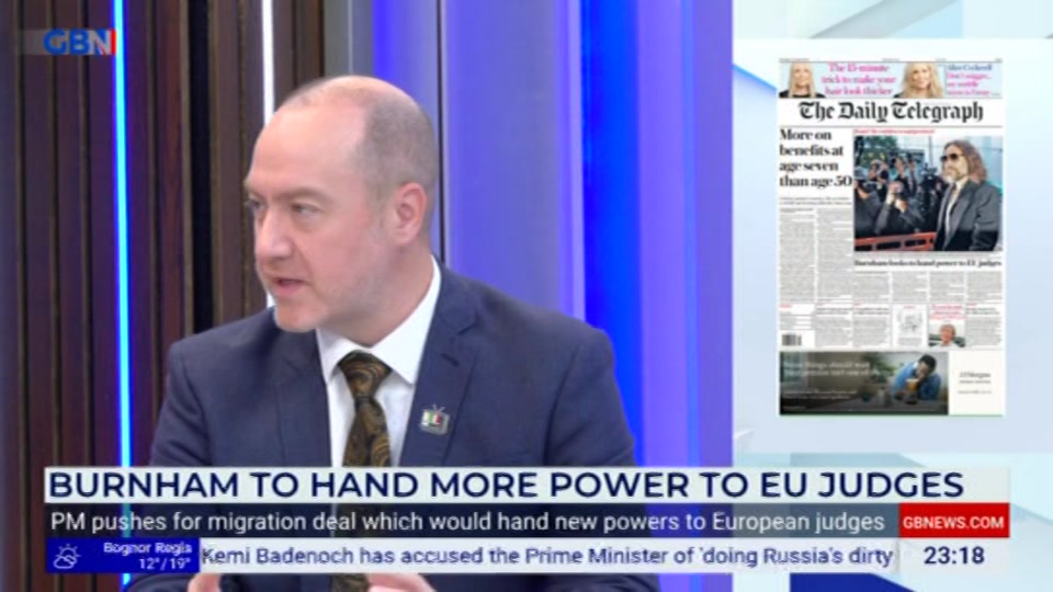 Still from GB News at 18:00