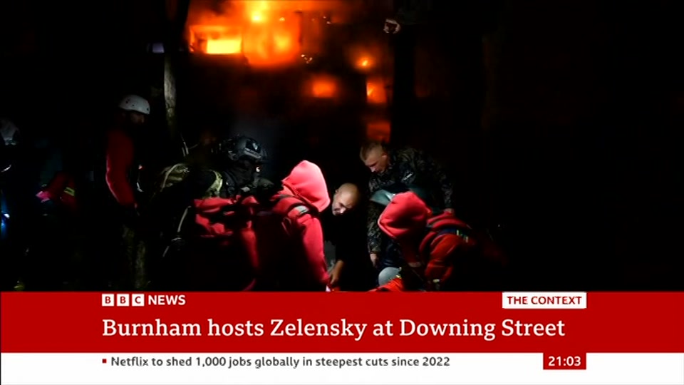 Still from BBC News at 3:00